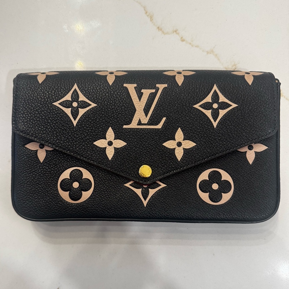 Louis Vuitton Felicie Pochette Bicolor Monogram Emprinte